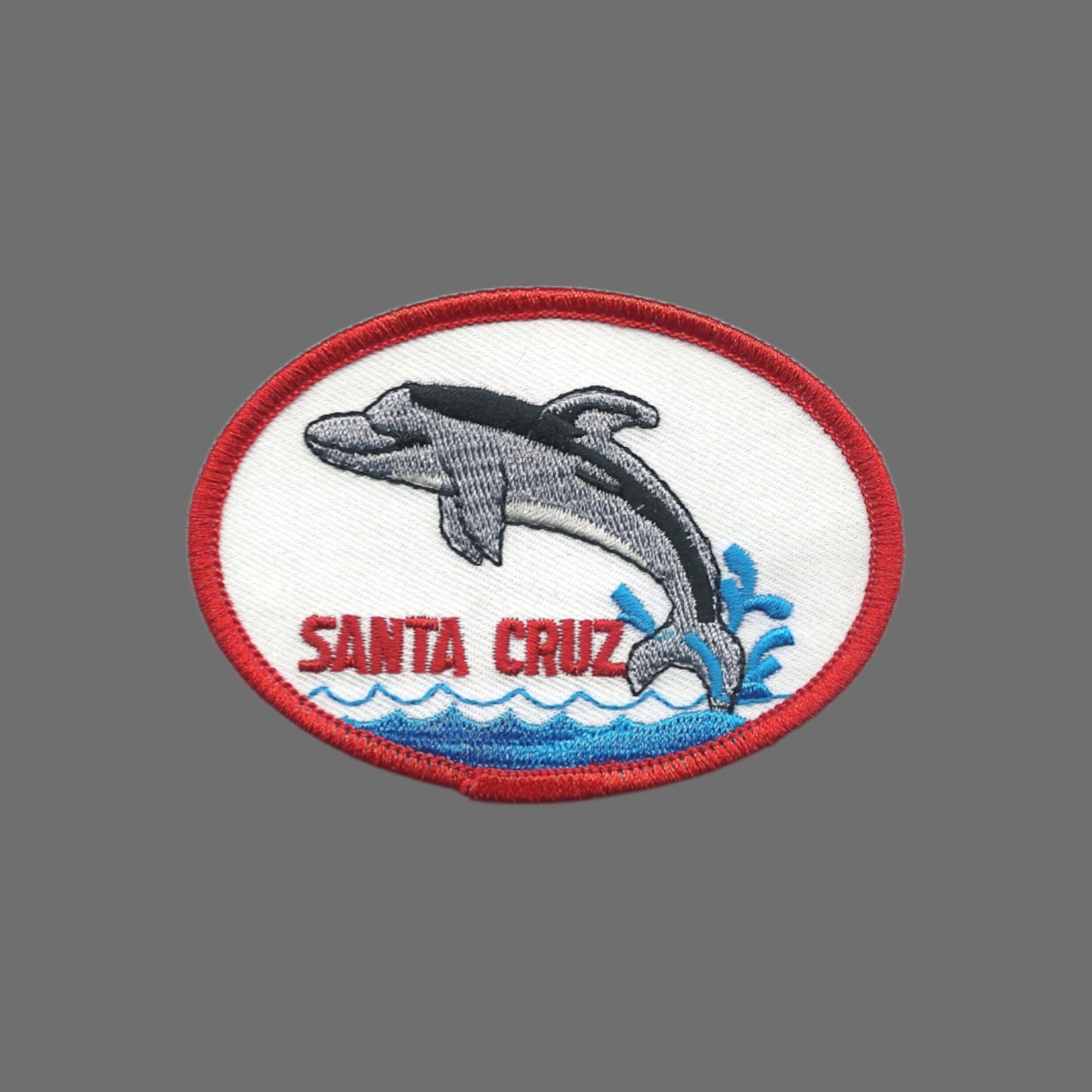 SANTA CRUZ dolphin souvenir embroidered patch Iron On - SANTA-CRUZ-28