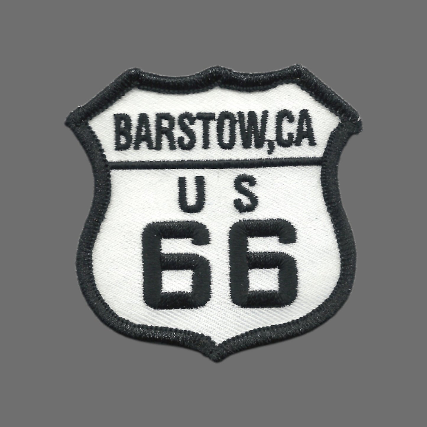 Barstow US 66 Route 66 Souvenir Embroidered Iron On Patch - 66Barstow