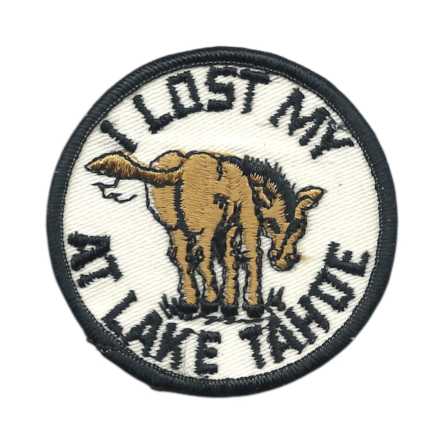 Vintage I Lost My (ass) At Lake Tahoe Souvenir Embroidered Patch SEW ON - TAHOE-19