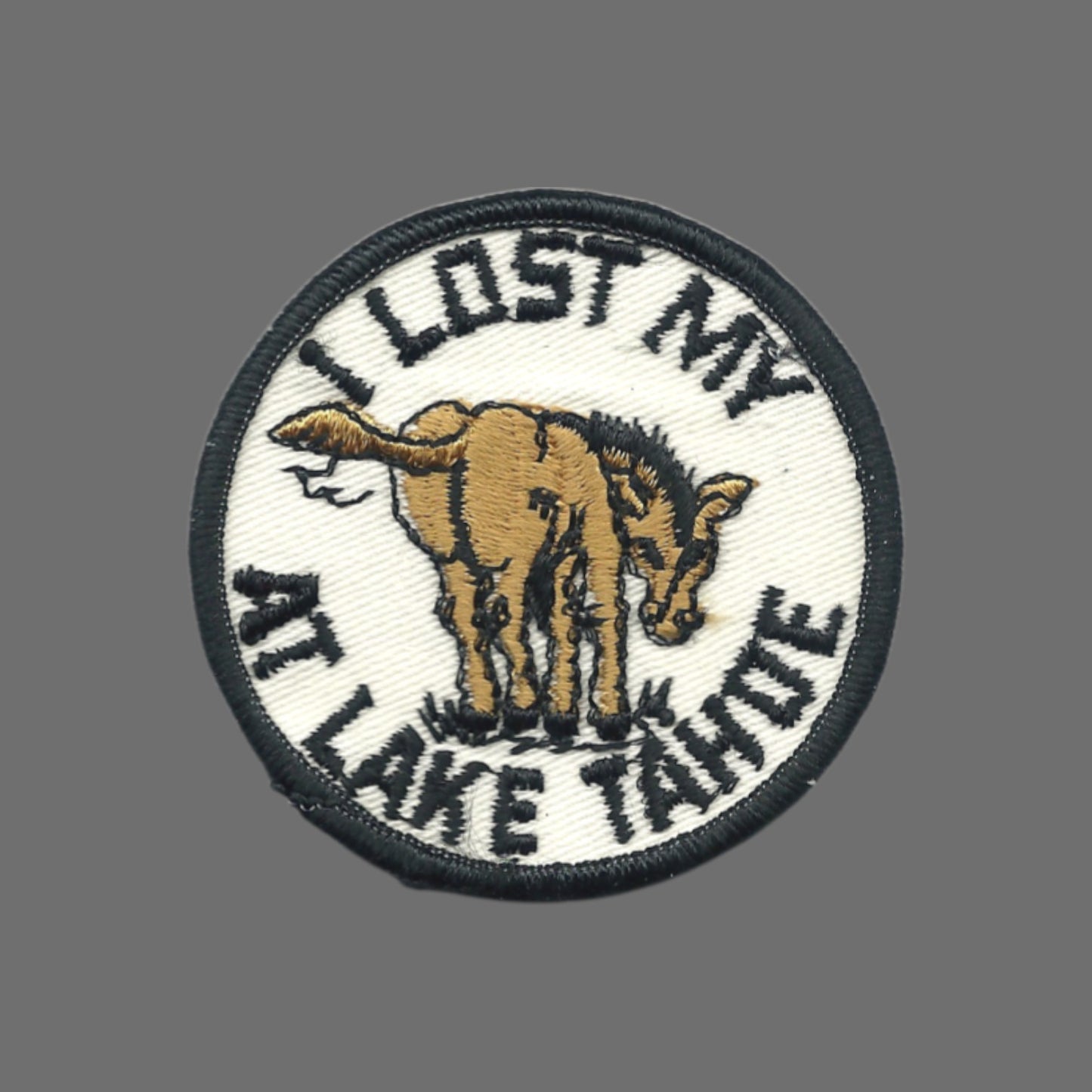 Vintage I Lost My (ass) At Lake Tahoe Souvenir Embroidered Patch SEW ON - TAHOE-19