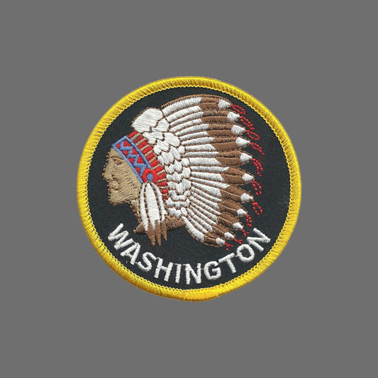 WASHINGTON Native American Indian Patch Iron On - WA-61