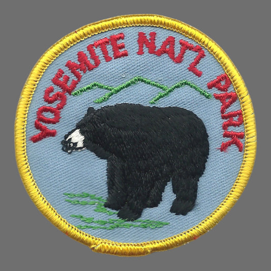 Yosemite National Park Black Bear Souvenir Patch - YOSEMITE-39