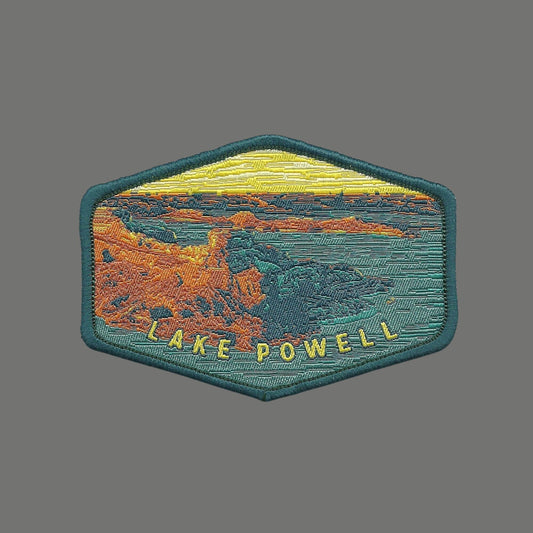 Utah Patch – Lake Powell Utah Souvenir – UT Travel Patch Iron On Applique Embellishment 3.13" Lake Resort Arizona AZ