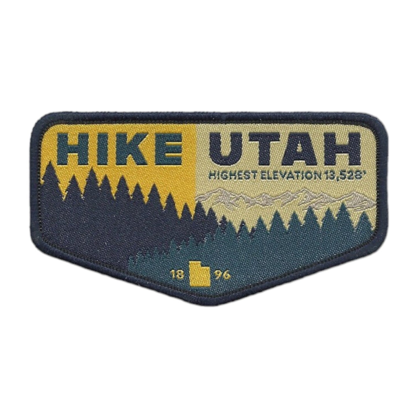Utah Patch – Hike Utah - Iron On Travel Patch – Souvenir Patch – Embellishment Applique – 3.5"