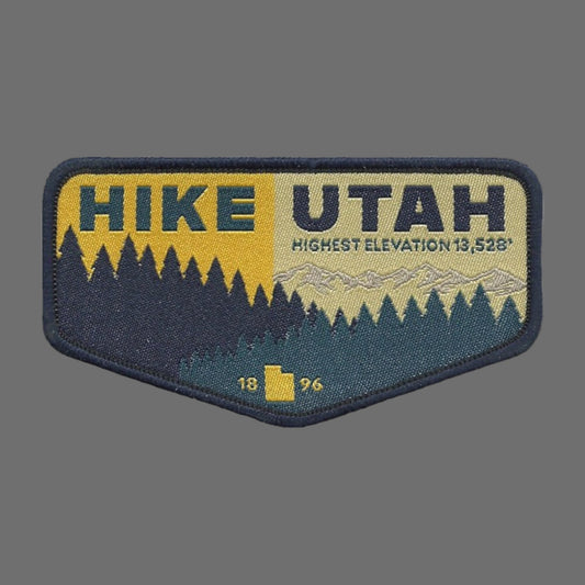 Utah Patch – Hike Utah - Iron On Travel Patch – Souvenir Patch – Embellishment Applique – 3.5"