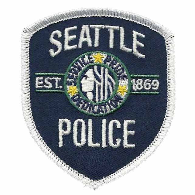 Seattle Patch – WA Souvenir – Police Department Washington Seattle WA Travel Patch – Uniform Badge 10244 3386