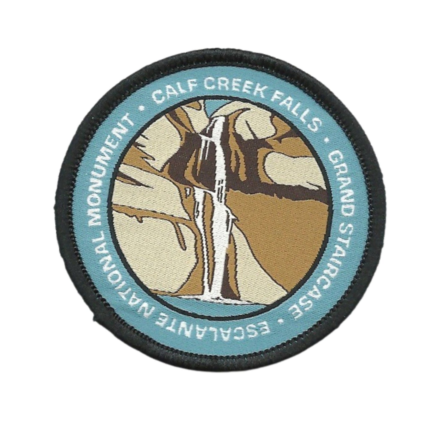 Utah Patch – UT Escalante Grand Staircase - Escalante National Monument Travel Patch – Calf Creek Falls Souvenir Patch – Applique – 2.5"