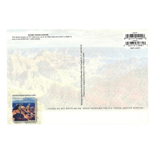 Grand Canyon Postcard 4x6 Bright Color Filter AZ Arizona - Great for Crafting - Decoupage - Scrapbooking Supply