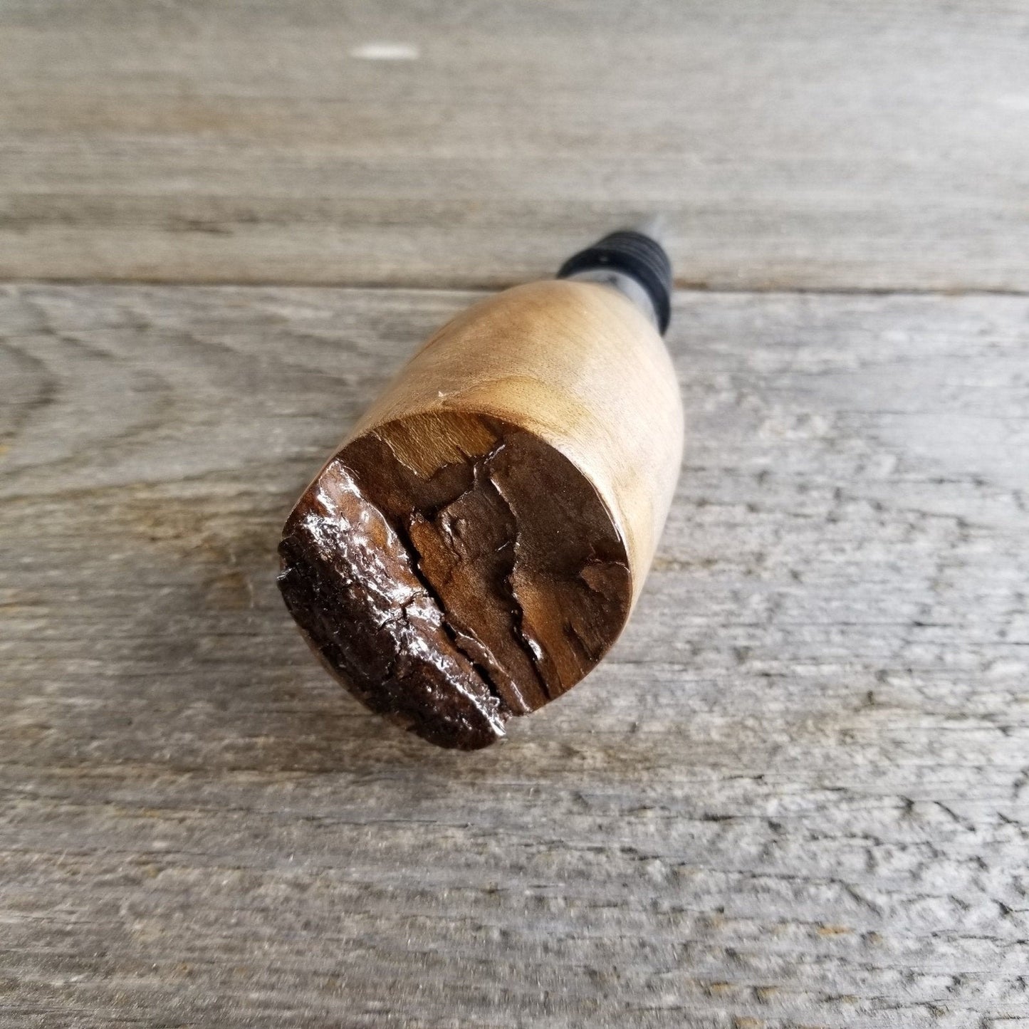 Maple Wine Stopper - Rustic Wood - Wedding Gift #312 Handmade Wood Gift