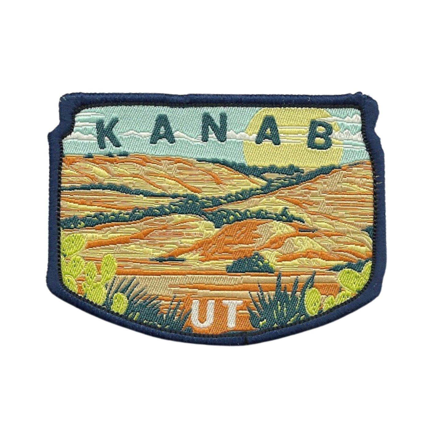 Utah Patch – UT Kanab Utah Travel Patch – Souvenir Patch – Embellishment Applique – 3" Iron On Woven