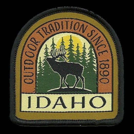 Idaho Patch – ID Outdoor Tradition- Travel Patch – Souvenir Patch – Embellishment Applique – 2.25" Iron On