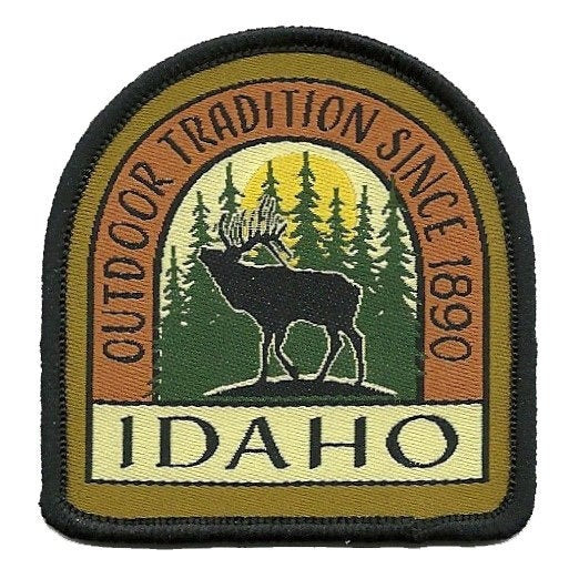 Idaho Patch – ID Outdoor Tradition- Travel Patch – Souvenir Patch – Embellishment Applique – 2.25" Iron On