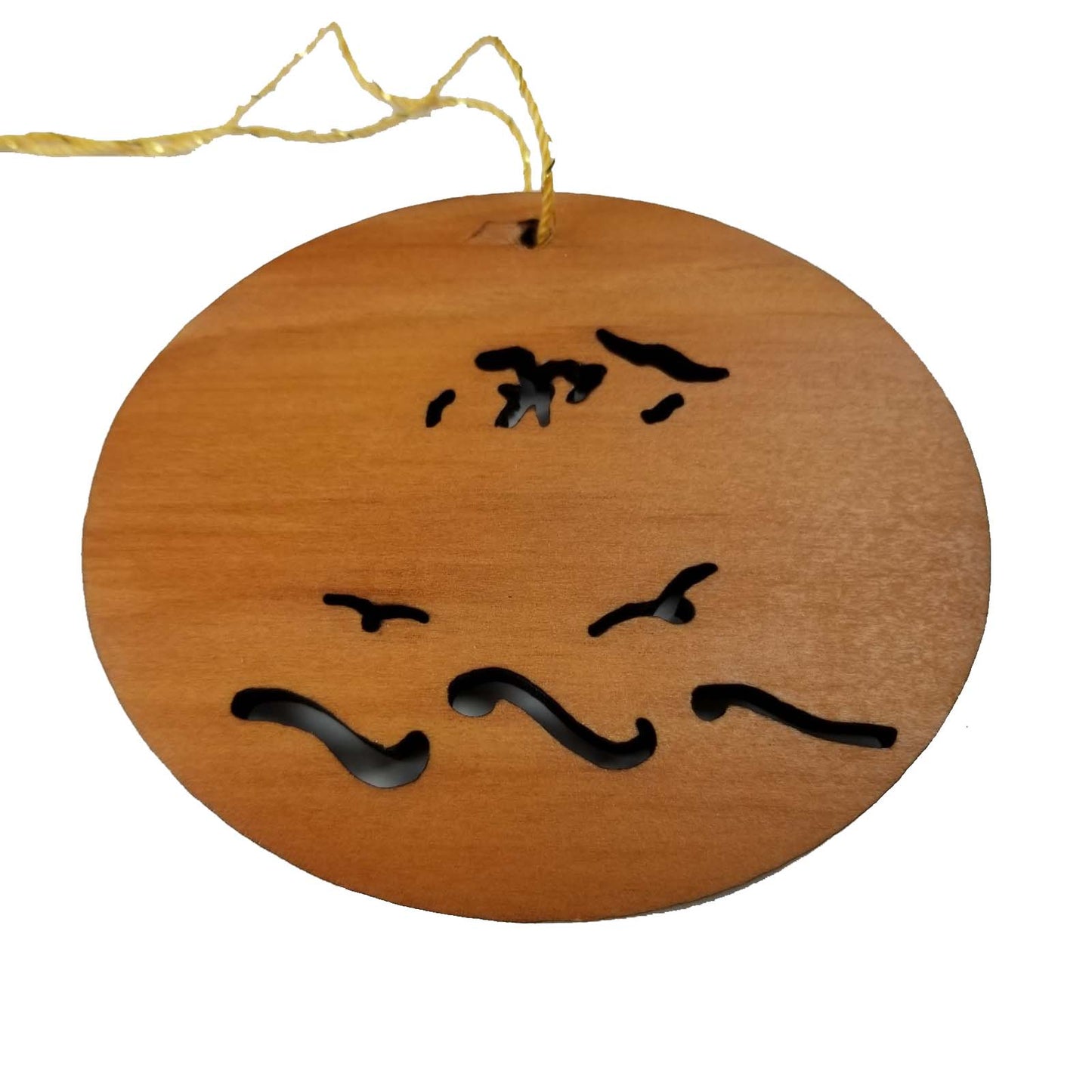 California Christmas Ornament Oval Wood Souvenir -15001