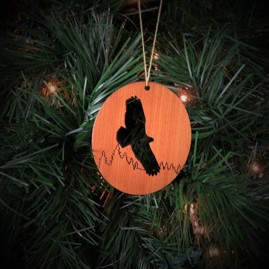 Flying Eagle Christmas Ornament Wood Souvenir -1065