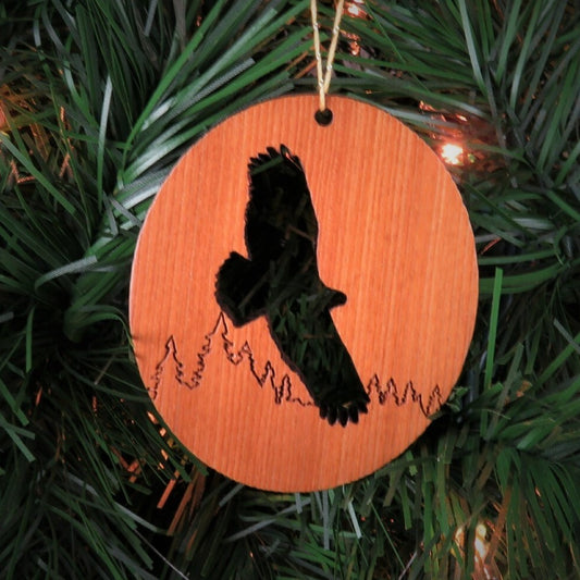 Flying Eagle Christmas Ornament Wood Souvenir -1065
