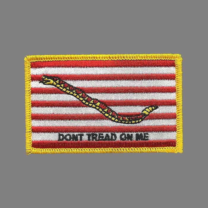 Don't Tread on Me First Navy Jack Flag Patch