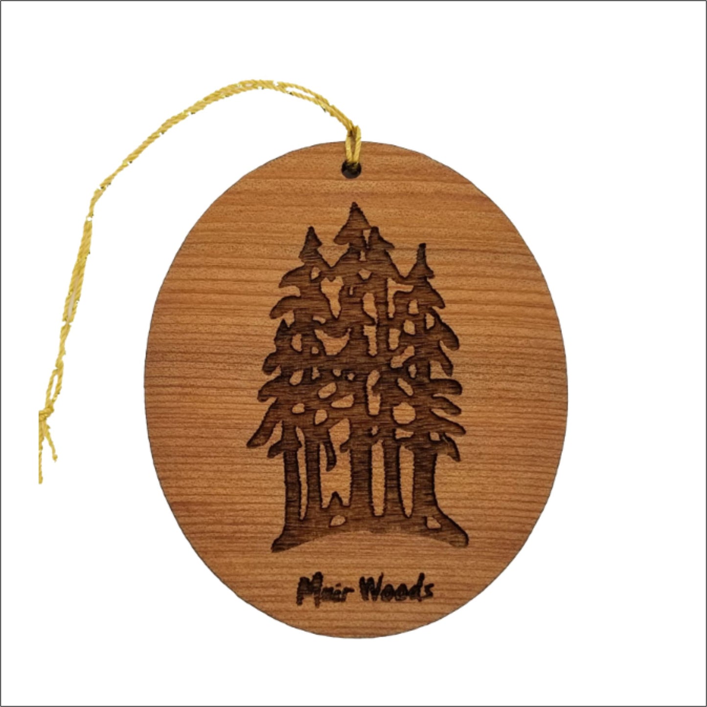 Muir Woods Ornament - National Park Souvenir - Christmas Ornament - Handmade - 15018MW
