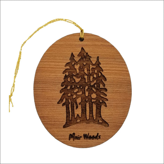 Muir Woods Ornament - National Park Souvenir - Christmas Ornament - Handmade -  15018MW