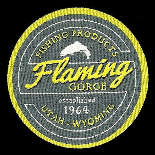 Flaming Gorge – Utah Patch – Wyoming Patch WY UT Souvenir – Travel Patch – Iron On – Applique 2.5" Circle