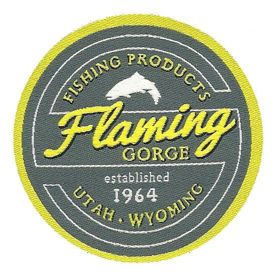 Flaming Gorge – Utah Patch – Wyoming Patch WY UT Souvenir – Travel Patch – Iron On – Applique 2.5" Circle