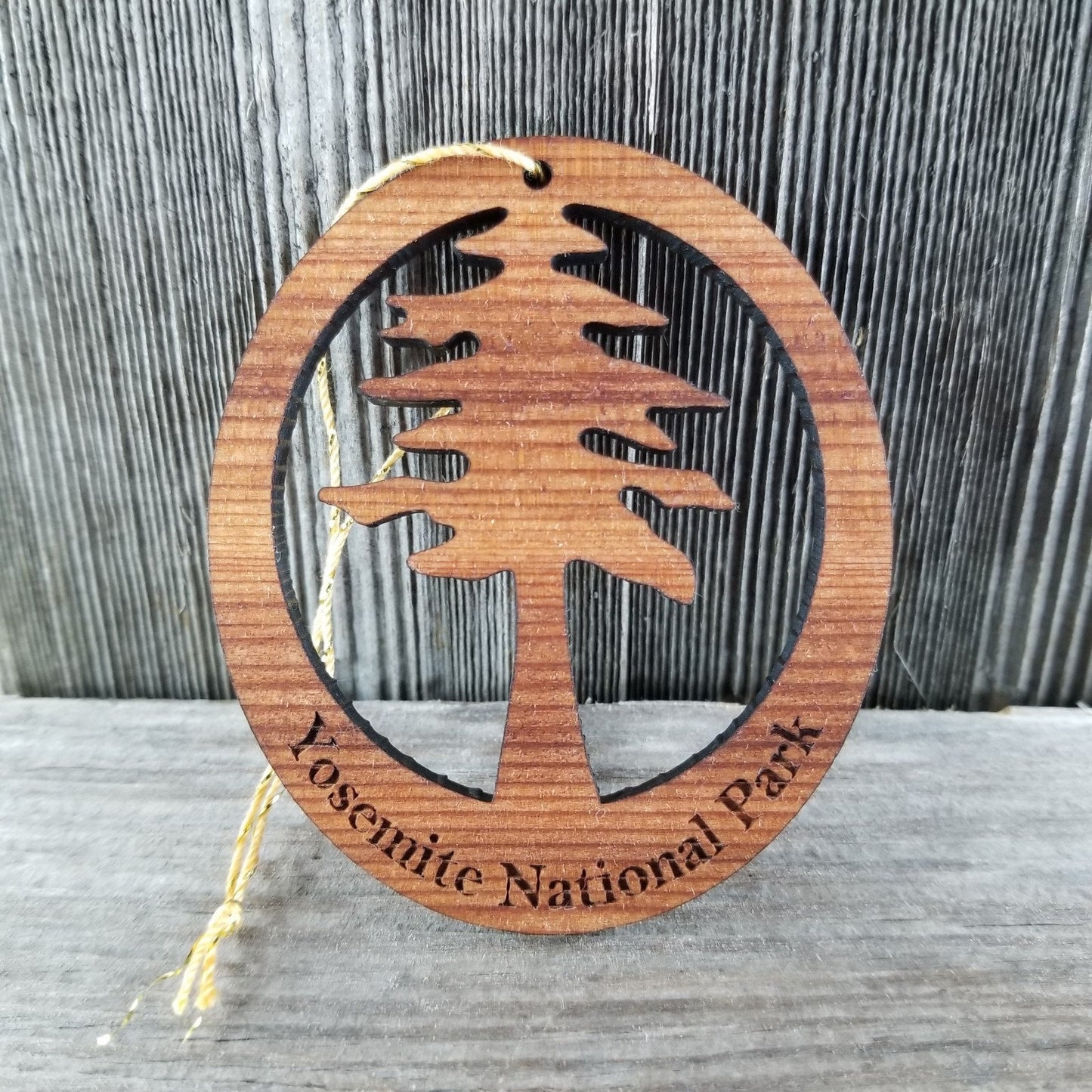 Yosemite Cutout Tree Ornament Wood - Yosemite National Park - 15157
