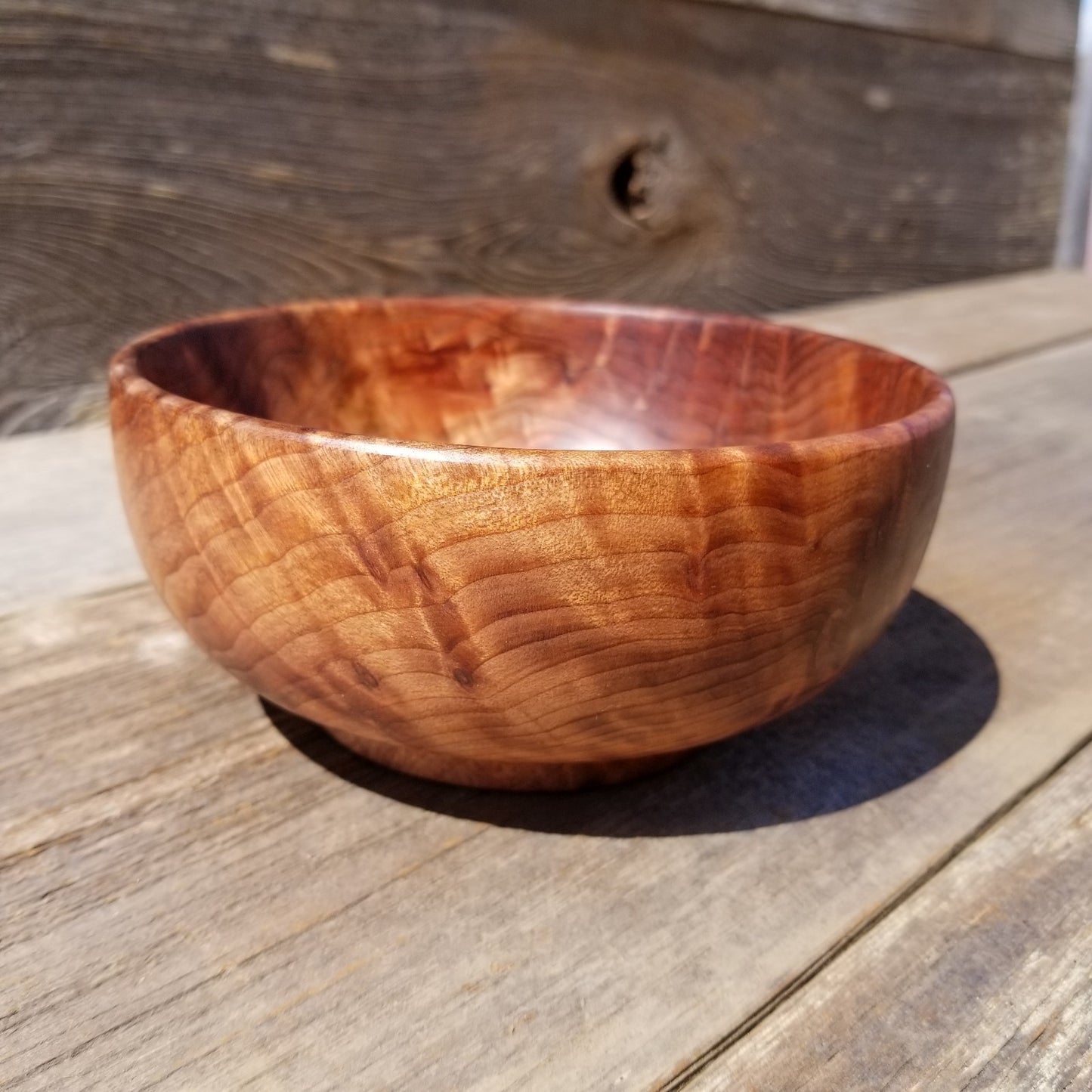 Wood Salad Bowl Redwood Bowl Handmade 5 Inch Beautiful Character #248 Unique