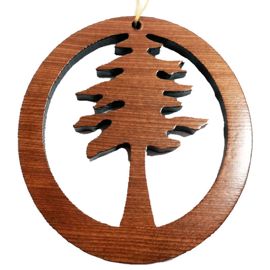 Redwood Tree Wood Christmas Ornament California Redwoods Handmade Wood Ornament - 1066L