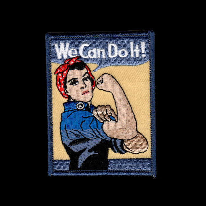 We Can Do It Rosie Riveter Patch Iron On Badge Emblem Applique Accessory