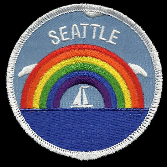 Seattle Patch - Rainbow and Sailboat Souvenir - 10184