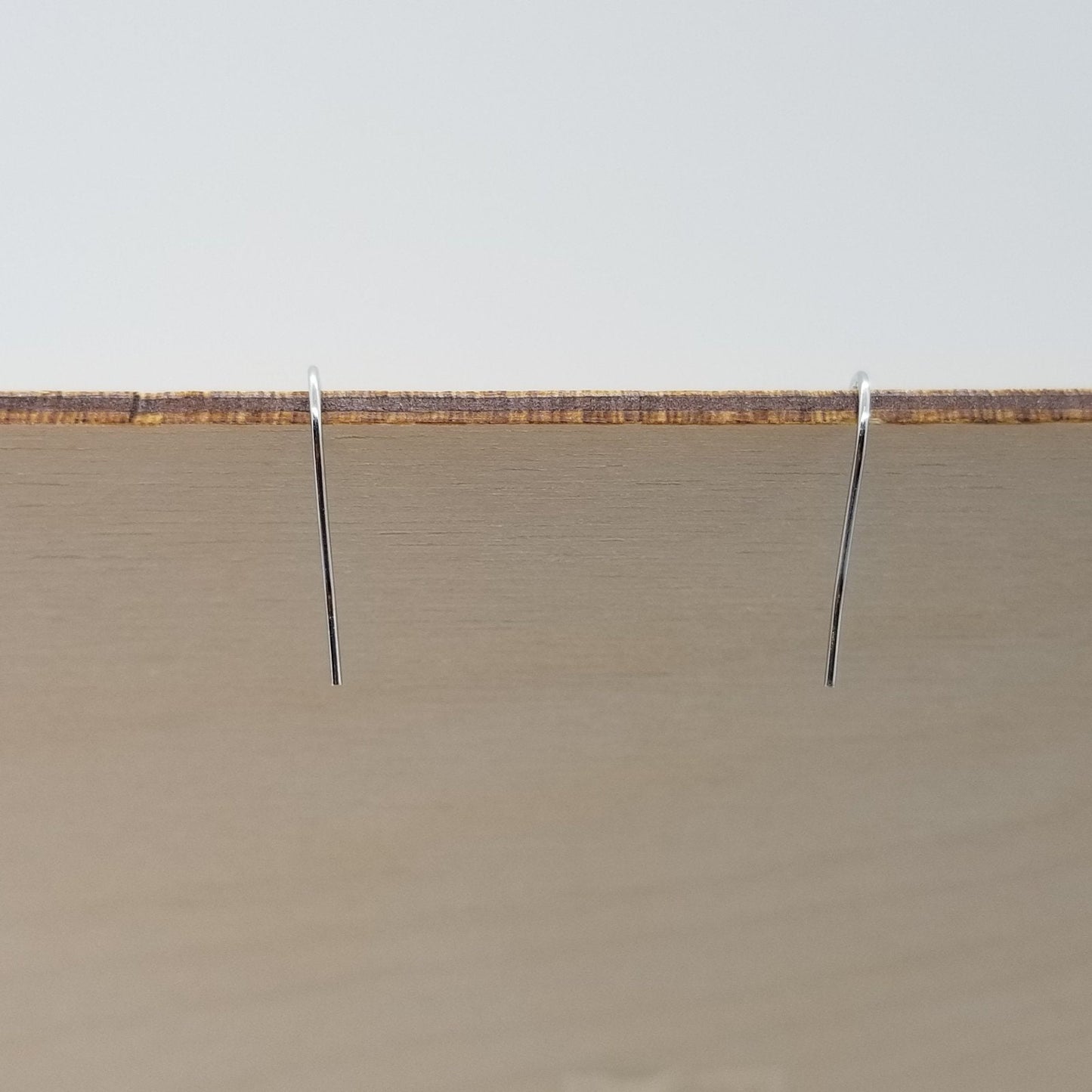 Redwood Earrings - Engraved Tree Rectangle Wood Earrings - Dangle Earrings - CA Souvenir - D22
