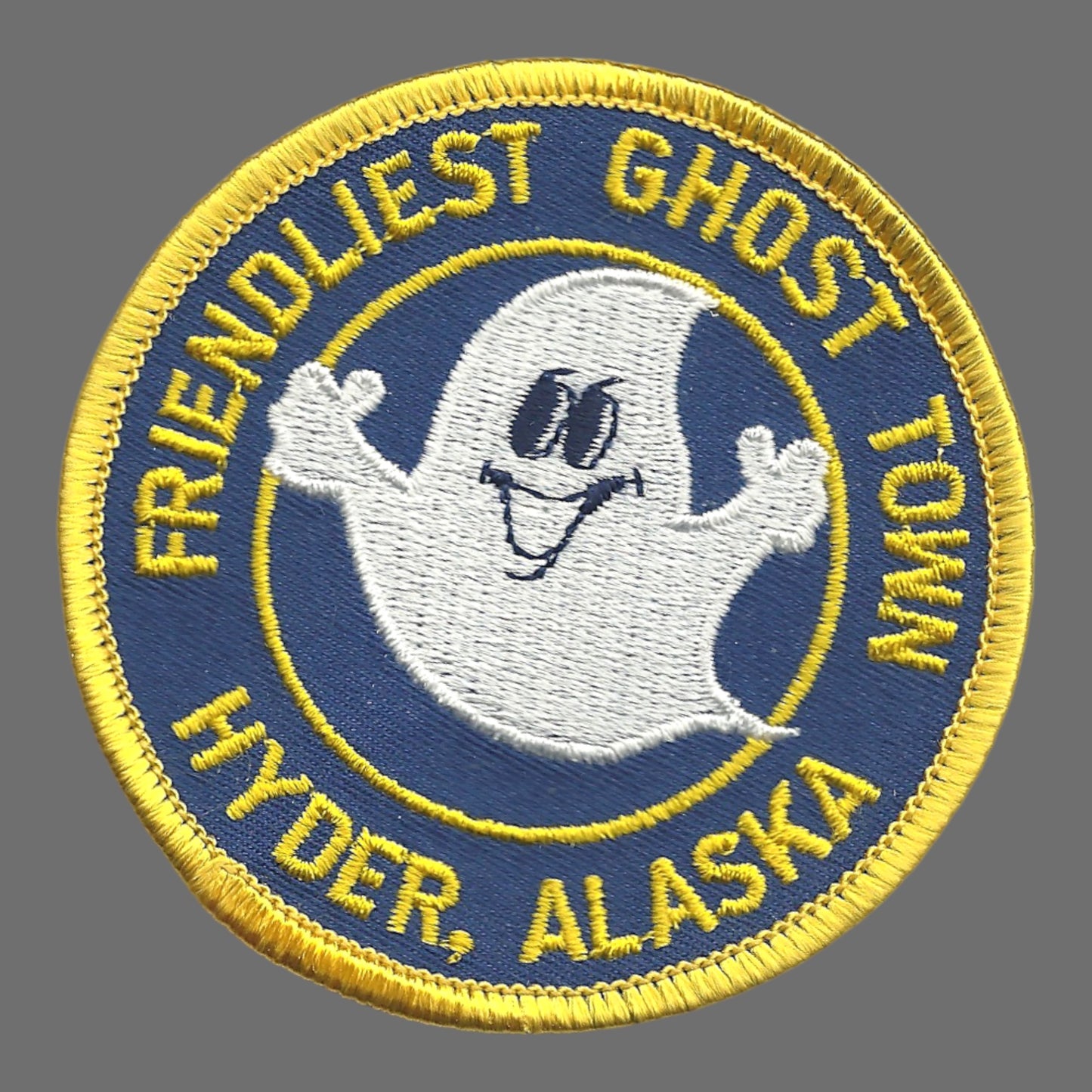 Friendliest Ghost Town Hyder, ALASKA - Souvenir Patch - 0-0119