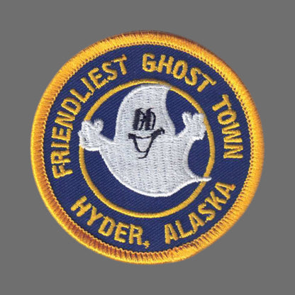 Friendliest Ghost Town Hyder, ALASKA - Souvenir Patch - 0-0119