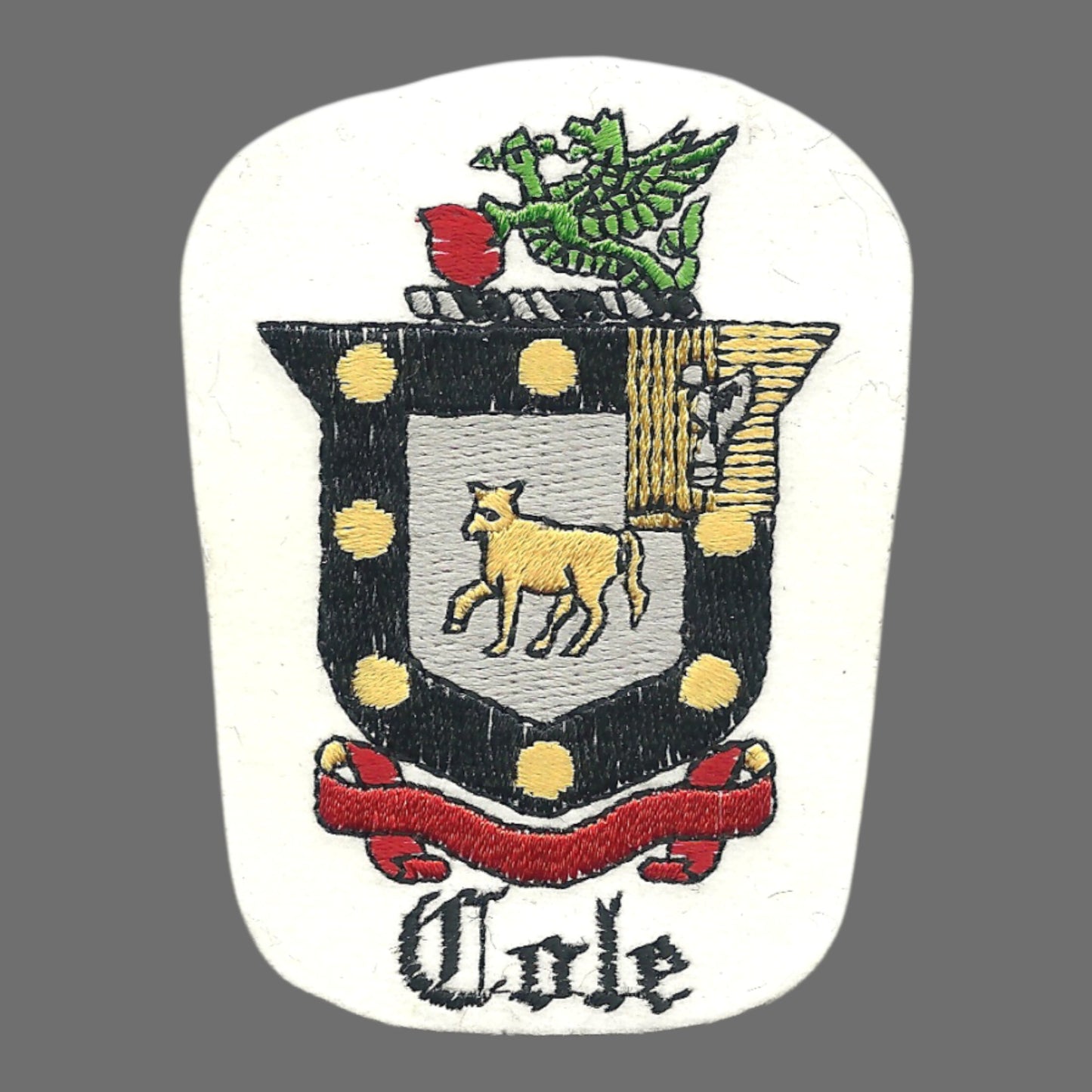 Cole Coat of Arms or Family Crest Patch - 0-0421
