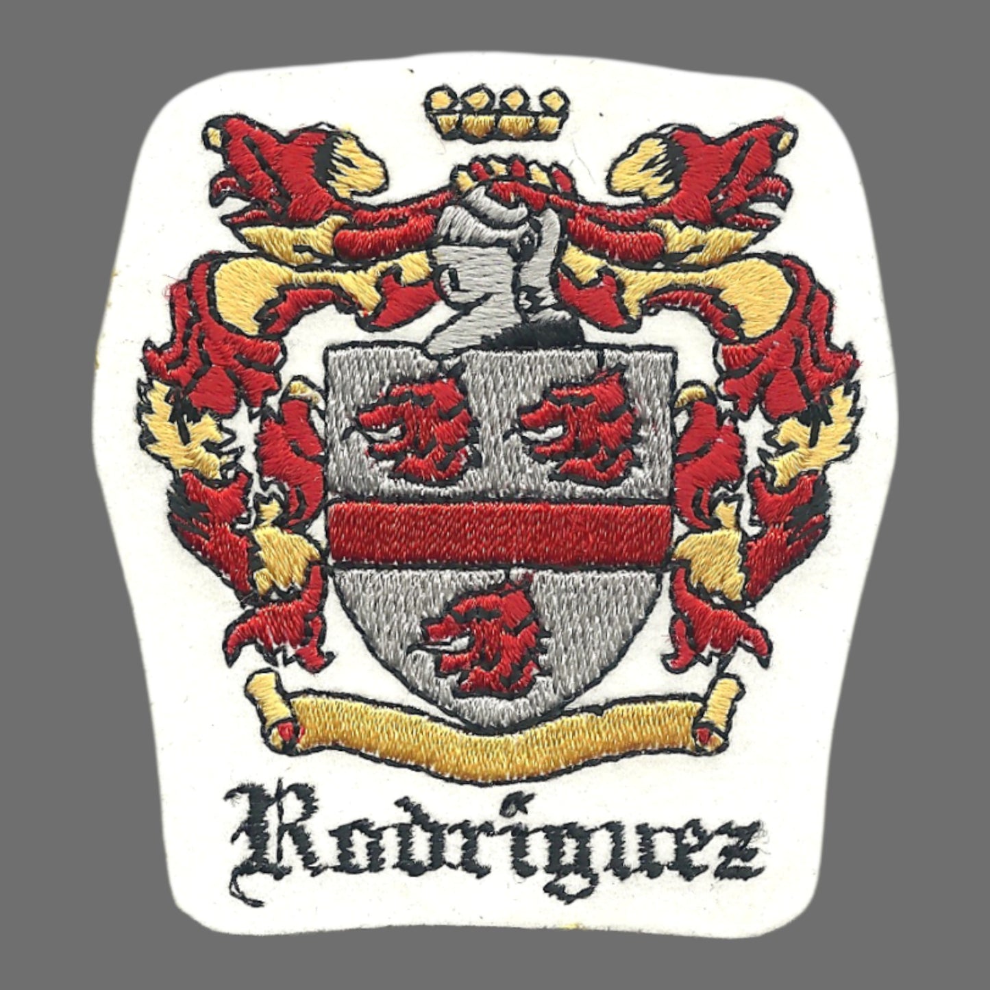 Rodriguez Coat of Arms or Family Crest Patch - 0-0420