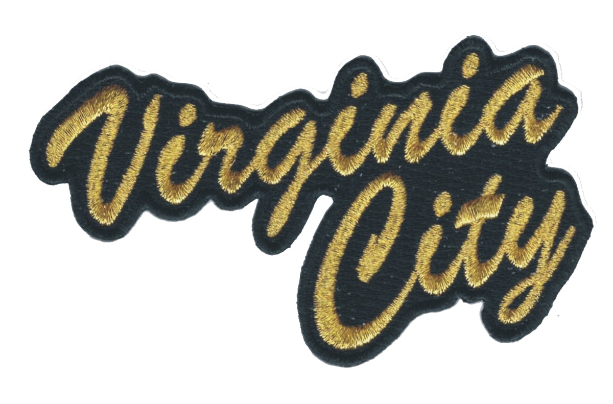 Virginia City script souvenir embroidered patch