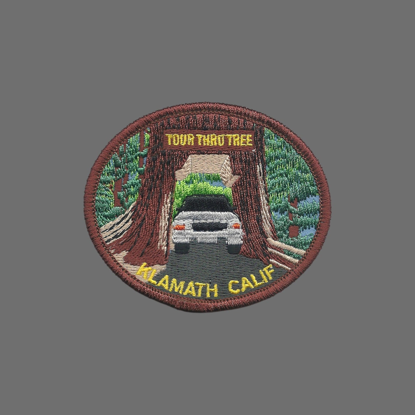 KLAMATH TOUR THRU TREE Souvenir Patch - 0-0883