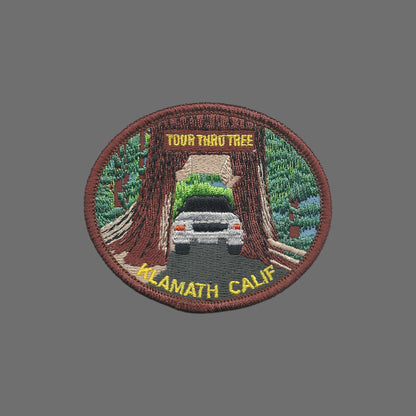 KLAMATH TOUR THRU TREE Souvenir Patch - 0-0883