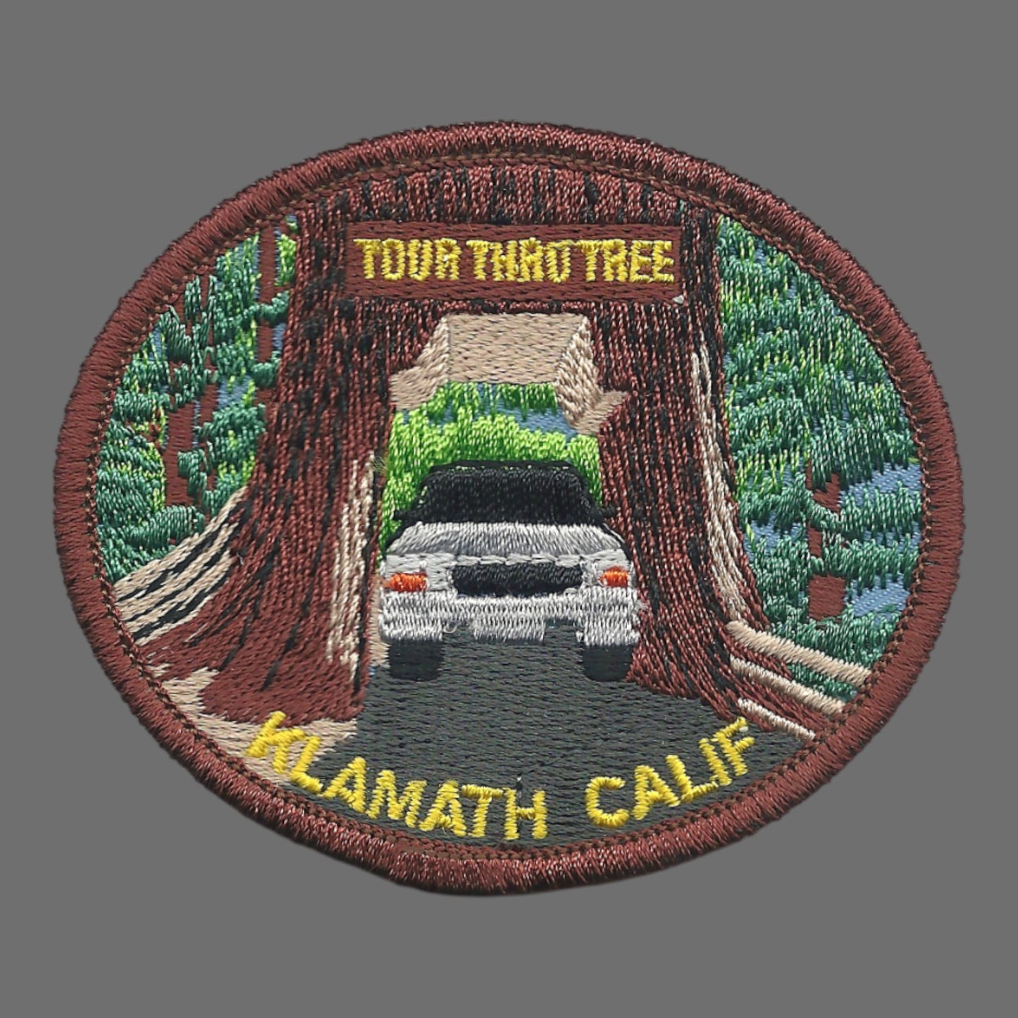 KLAMATH TOUR THRU TREE Souvenir Patch - 0-0883