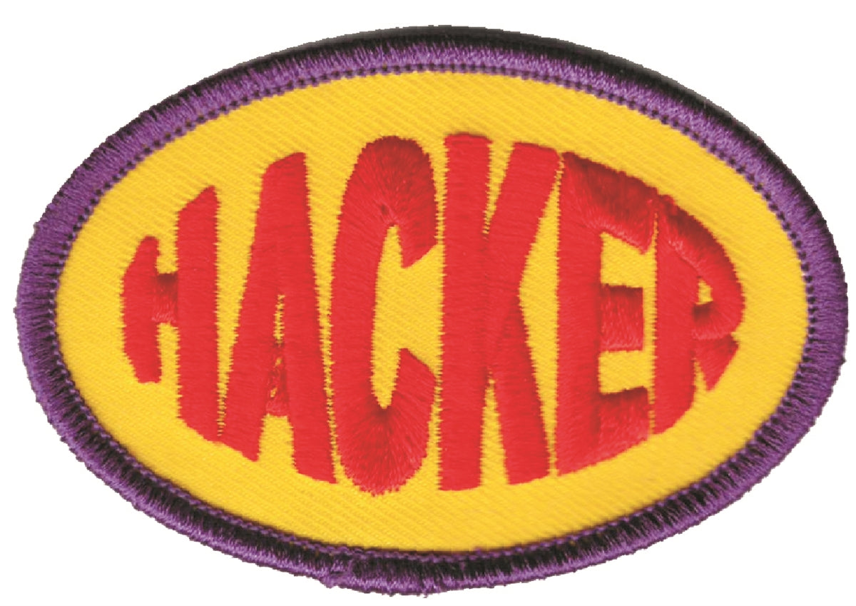 HACKER embroidered patch