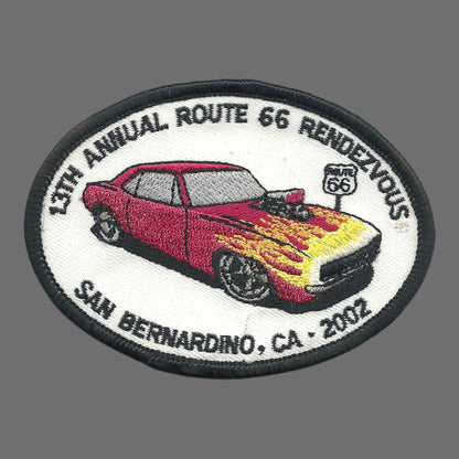 13TH ANNUAL ROUTE 66 RENDEZVOUS - SAN BERNARDINO souvenir patch - 0-6666-02