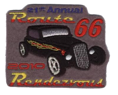 2010 ROUTE 66 RENDEZVOUS  souvenir patch