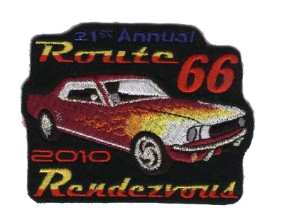 2010 ROUTE 66 RENDEZVOUS  souvenir patch - Mustang