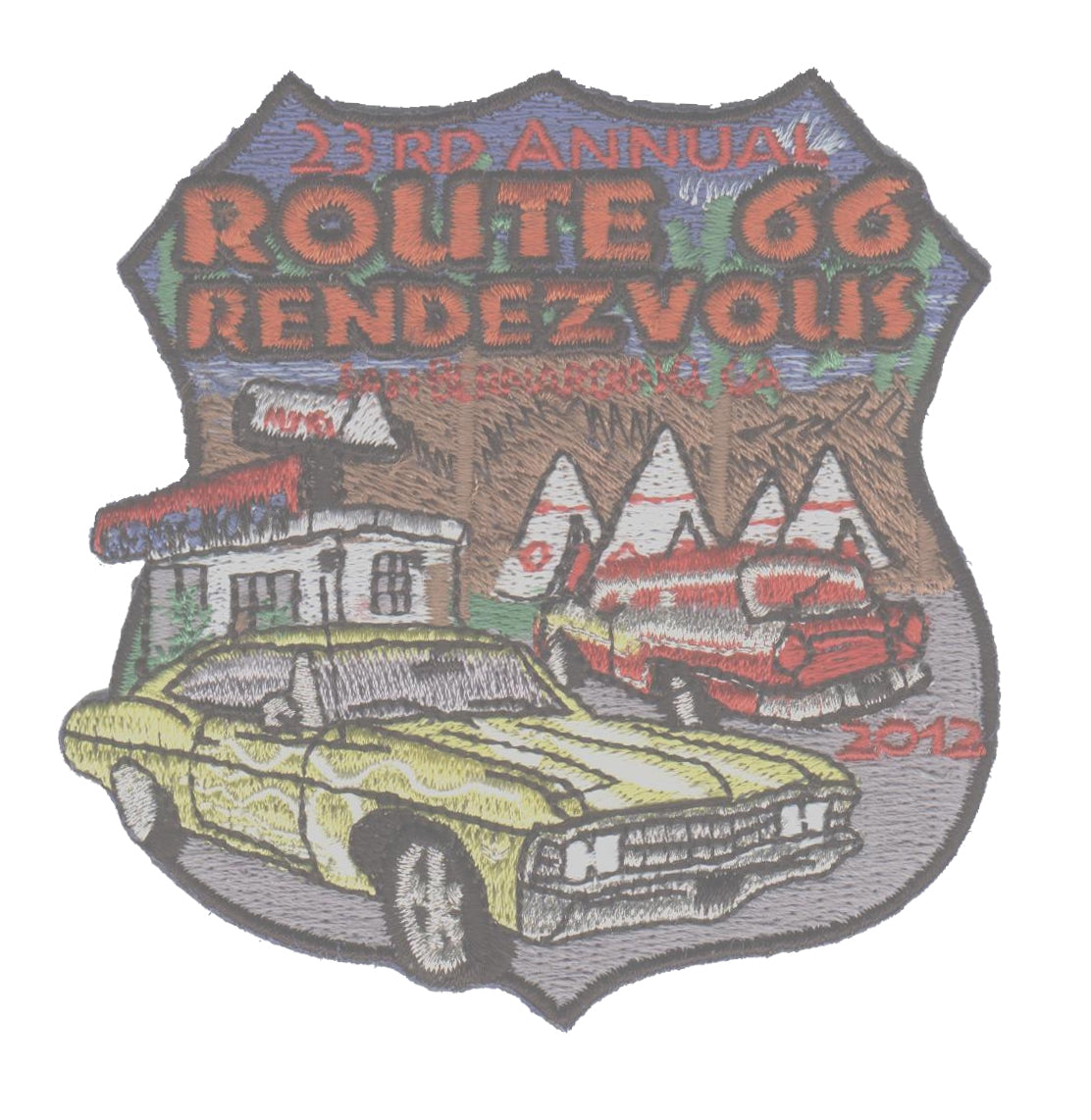 ROUTE 66 RENDEZVOUS  2012 souvenir patch