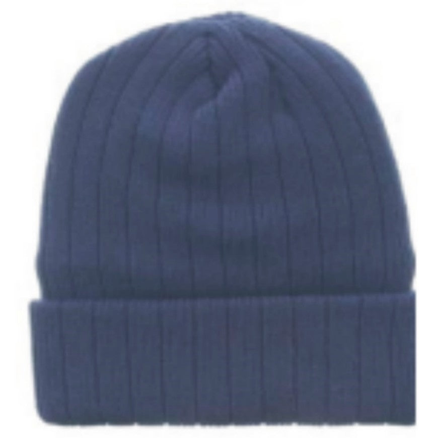 Thinsulate lined knit beanie. Black,  Khaki, Silver-Grey, Royal Blue, Navy, and Dark Green. - 0182-THIN