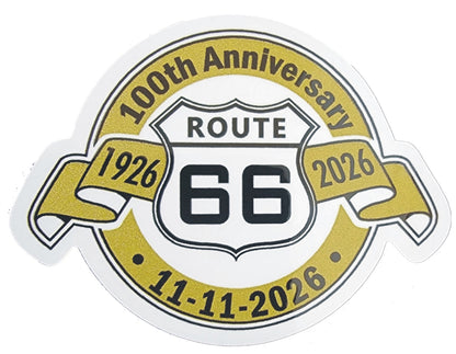 ROUTE 66 100th Anniversary sticker - 0450-0066-100