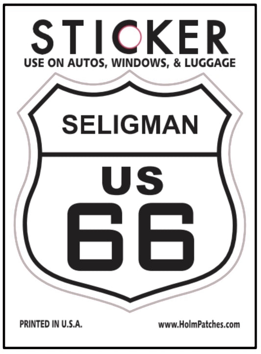 SELIGMAN US 66 sticker, route 66