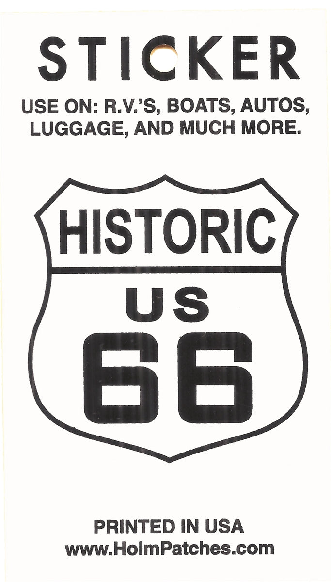 HISTORIC US 66 sticker, route 66