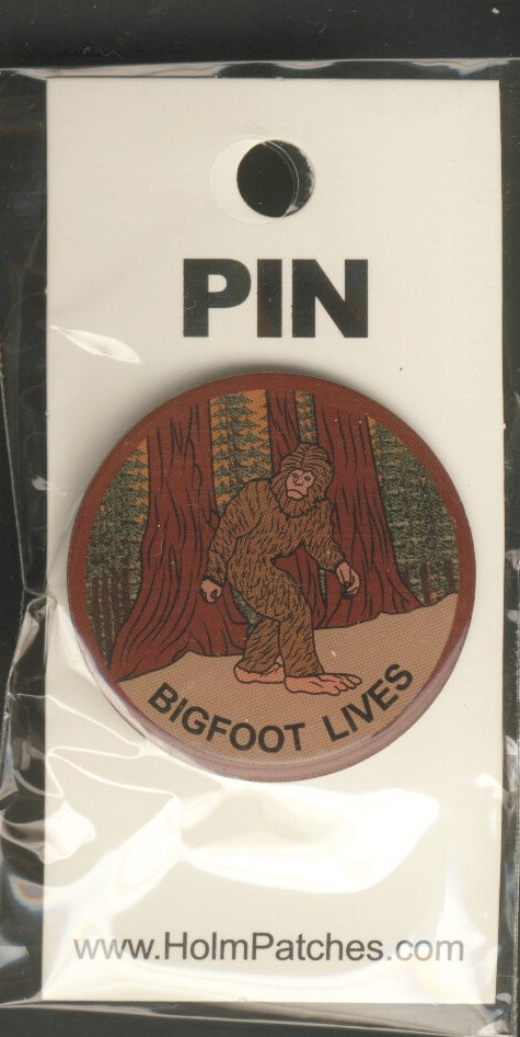 BIGFOOT LIVES Hat Pin Carded - 0475-1218c