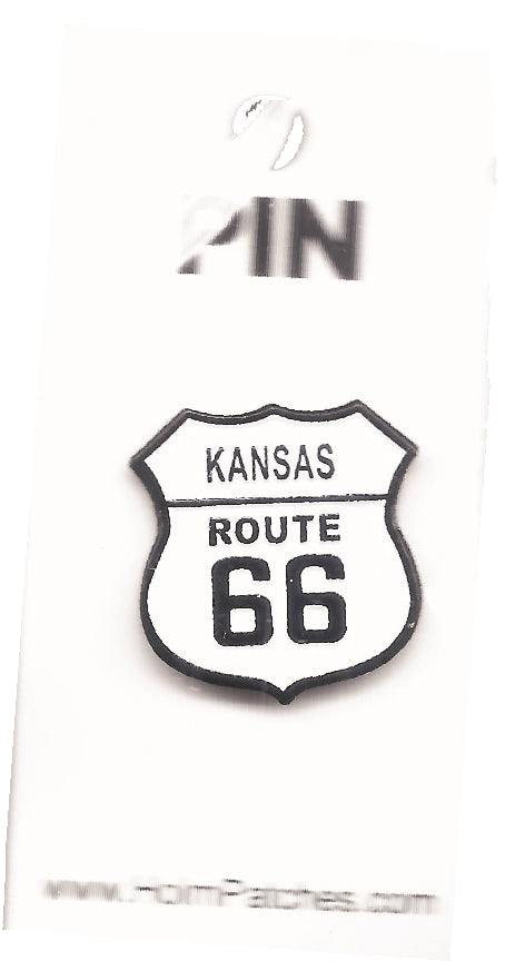 KANSAS ROUTE 66 hat pin, KS