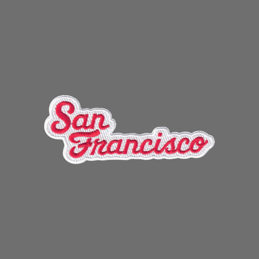 San Francisco Red Script Text Patch -  4020-36/39